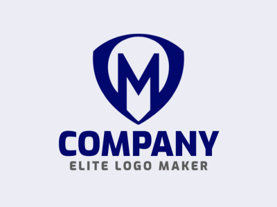 A pictorial logo combining the letter 'M' with a shield, creating a bold and distinctive emblem perfect for representing strength and security.