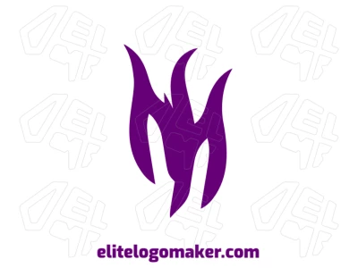 Um logo editável com a letra "M" de aparência estranha, projetado em um estilo abstrato para um visual único e personalizável.