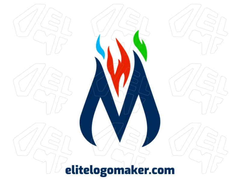 A letter 'M' with a customized design in initial letter style, ideal for creating a strong business identity with a modern and unique touch.