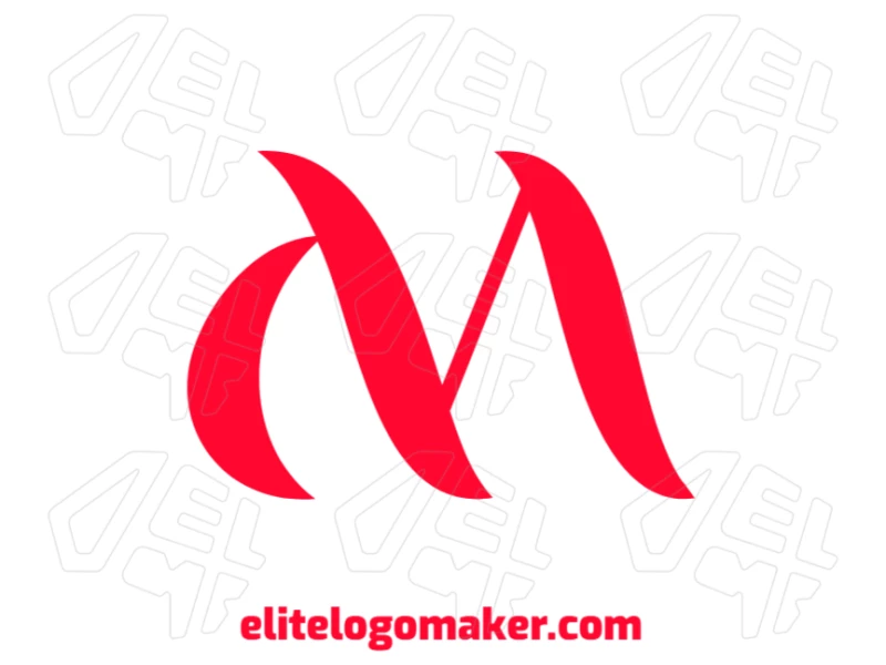 Un diseño refinado y minimalista de la letra 'M', con líneas limpias y una estructura editable para su uso versátil en varios proyectos.