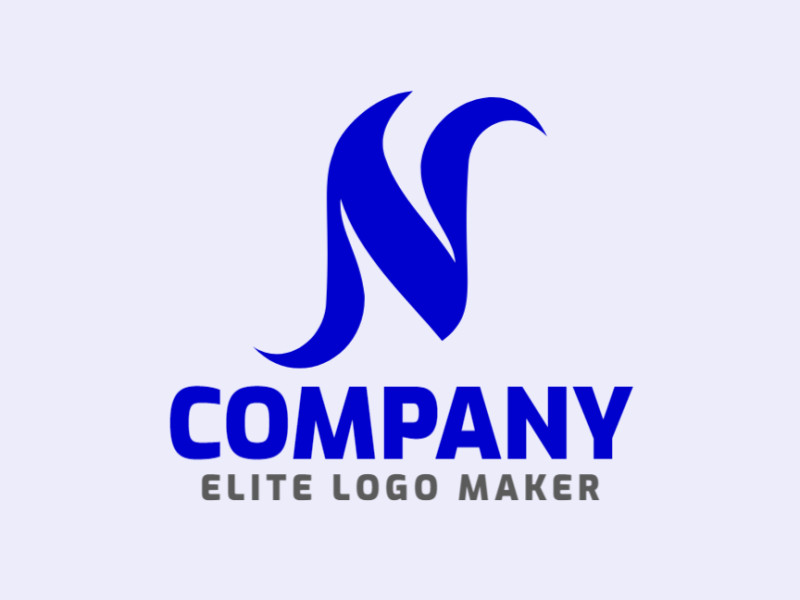 Un logotipo simple pero efectivo con la letra 'N', adecuado para diversas marcas y negocios.