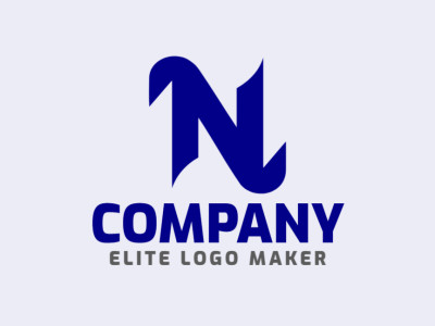 A sleek initial letter logo showcasing the letter 'N' in a refined design.