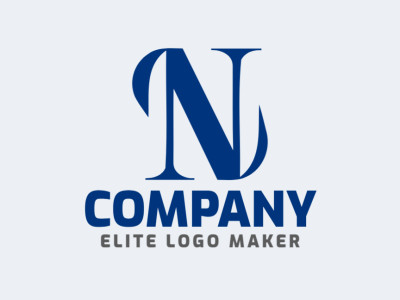 Um logotipo elegante e minimalista que exibe a letra 'N', perfeito para marcas modernas.