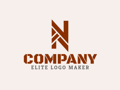 A simple yet impactful logo featuring the letter 'N', conveying elegance and clarity.