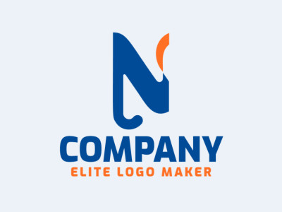 Un logotipo minimalista con la letra 'N', diseñado con líneas limpias y simplicidad.