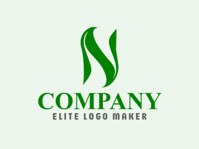 Un logotipo elegante y moderno con la letra 'N', diseñado con elementos minimalistas para una estética limpia y atemporal.