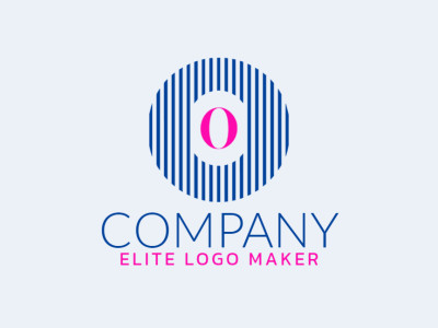 Un diseño de logotipo elegante que presenta la letra "O" elaborada con múltiples líneas para un aspecto moderno y sofisticado.