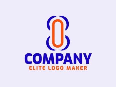 A sleek and modern logo featuring the letter 'O' in a minimalist design with vibrant orange and deep blue accents, capturing attention with its bold simplicity.