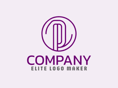 Un diseño de logotipo elegante y cautivador con la letra 'P', perfecto para marcas que buscan sofisticación y creatividad.