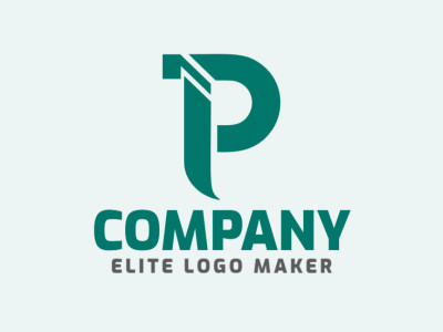 Un logotipo minimalista que presenta la letra 'P', diseñado con líneas limpias y elegancia simple para un aspecto moderno y refinado.