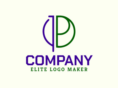 Un logotipo circular con la letra 'P', diseñado con elegancia y modernidad.