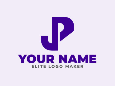 A minimalist vector logo featuring the letter 'P' shape, ideal for a business seeking a sleek and modern design.