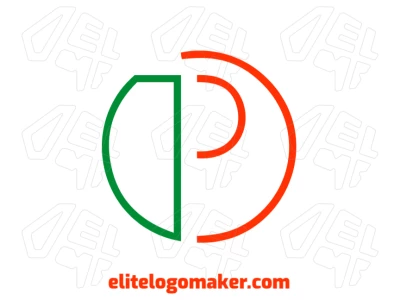 La letra 'P' dentro de un círculo con estilo de doble significado crea un diseño de logo barato y eficaz adecuado para diversas aplicaciones.
