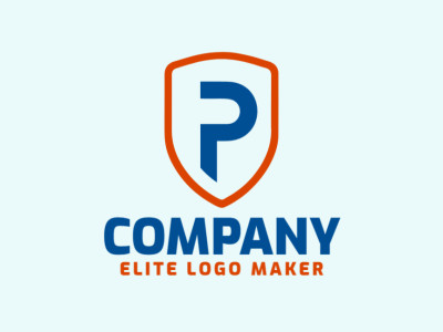 A distinguished emblem logo featuring a prominent letter 'P' within a shield, offering a perfect blend of tradition and modernity for any prestigious brand.