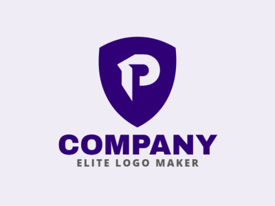 A sleek minimalist logo blending the letter 'P' with a shield, exuding strength and reliability.