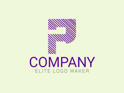 Un logo dinámico con la letra 'P' a rayas en múltiples líneas, irradiando energía y singularidad.