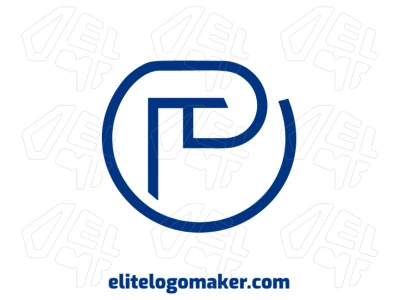 La letra 'P' con un diseño diferenciado en estilo simple, creando una identidad visual moderna y distintiva.