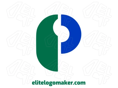 A letra 'P' com um design de alto nível em estilo inicial cria um logo refinado e sofisticado, perfeito para uma identidade de marca premium.