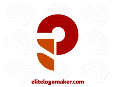 A company logo featuring a minimalist letter "P" with simple details, designed for a sleek and modern brand identity.