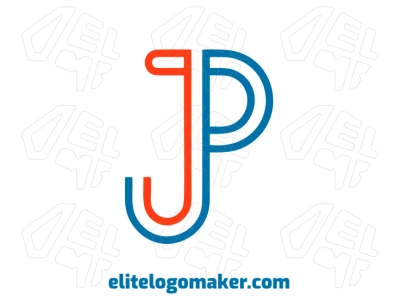 Um logotipo cool com a letra "P" composta por múltiplas linhas, criando um design moderno e dinâmico que se destaca pelo seu apelo visual afiado e estiloso.