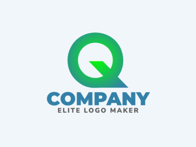 A gradient style logo featuring the letter 'Q', blending green and blue hues for a dynamic look.