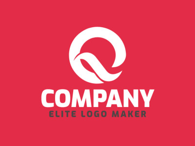 Un diseño de logotipo minimalista con la letra 'Q' en un estilo limpio y moderno, ideal para una marca contemporánea.