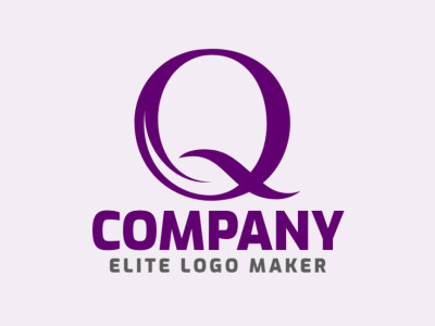 A sleek and minimalist interpretation of the letter Q embodies elegance and simplicity in this captivating logo design.