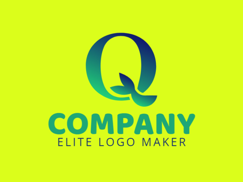 A noticeable, sophisticated logo combining the initial letter 'Q' with a leaf, representing nature's elegance.