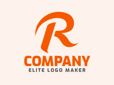 A simple yet captivating logo design featuring the letter 'R', exudes elegance and clarity.