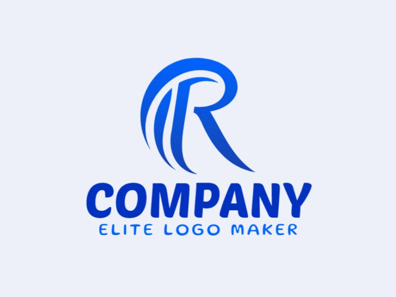 A sleek logo featuring the letter 'R' with a smooth gradient of blue shades, representing innovation and professionalism.