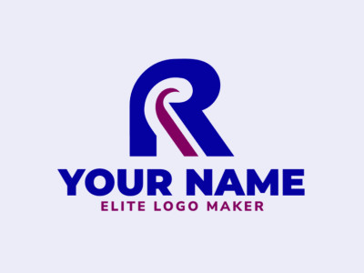 A minimalist logo featuring the letter 'R', suitable for a professional and polished look.