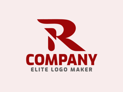 A captivating pictorial logo incorporating the letter 'R' in rich, dark red tones.
