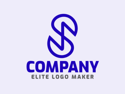 Um design de logotipo minimalista e elegante apresentando a letra "S", incorporando simplicidade e sofisticação.