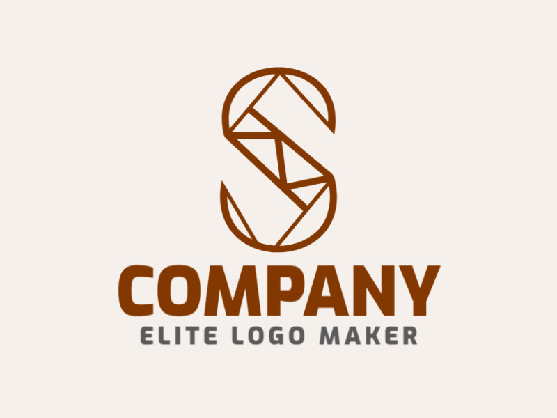 A mosaic-style logo featuring the letter 'S', intricately crafted in shades of brown.