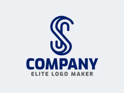 Un diseño de logotipo llamativo que muestra la letra "S" en un estilo inicial, irradiando elegancia y profesionalismo.