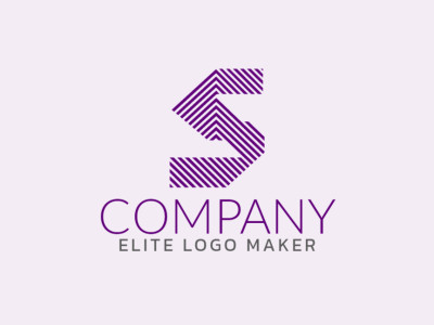 A sleek initial letter logo featuring the letter 'S', radiating sophistication and elegance in shades of purple.