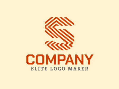 A creative logo featuring the letter 'S' formed by multiple lines, elegantly highlighted in a vibrant orange shade.