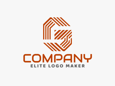 Un logotipo a rayas que presenta la letra 'S', diseñado con una paleta de colores marrón para un aspecto clásico y atemporal.