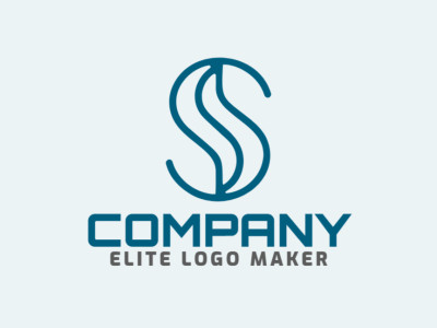 Um design de logotipo simples e elegante 'S', transmitindo elegância e profissionalismo, perfeito para uma variedade de negócios.