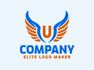 A symmetric logo featuring a letter 'U' combined with wings, representing freedom and innovation.