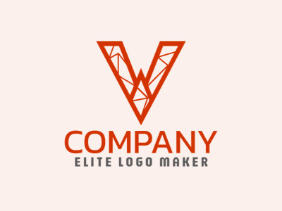 An eye-catching mosaic-style logo featuring the letter 'V', ideal for a standout brand identity.