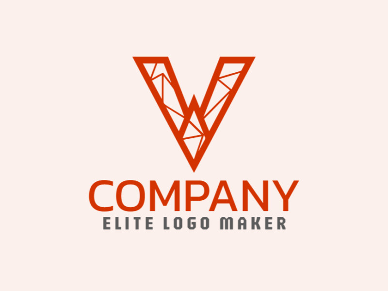 An eye-catching mosaic-style logo featuring the letter 'V', ideal for a standout brand identity.