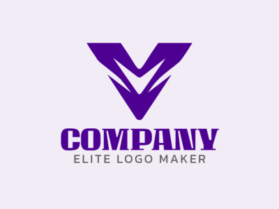 A sleek and minimalist logo featuring the letter 'V', elegantly crafted in purple to convey a sense of creativity and sophistication.
