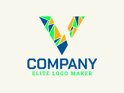 A mosaic-style logo featuring a vibrant letter 'V', symbolizing growth, unity, and positivity.