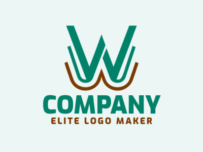 A symmetrically designed logo showcasing the letter 'W', evoking balance and harmony.