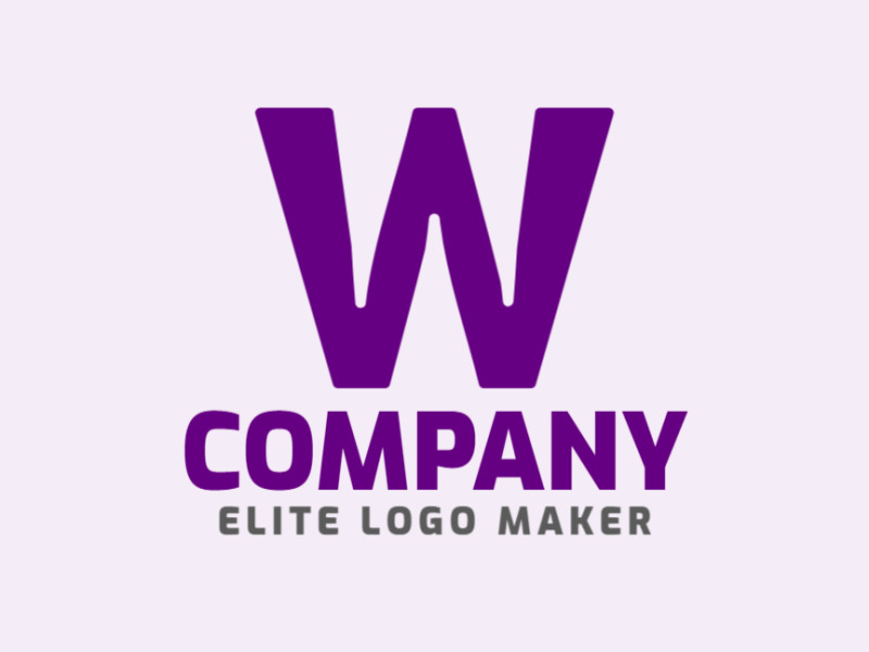 An elegant and symmetrical logo showcasing the letter 'W' with a touch of sophistication.