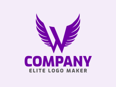 Um logotipo chamativo apresentando a letra 'W' em um estilo de letra inicial, irradiando elegância e atratividade.