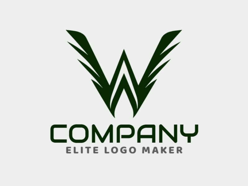 A sleek, minimalist logo design featuring the letter "W" in green, conveying sophistication and modernity.