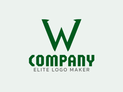 A sleek logo featuring the letter 'W' in a minimalist style, designed with clean lines and a modern aesthetic in green.