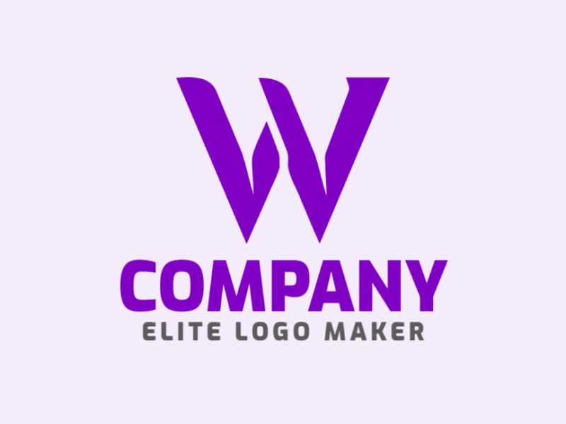 An abstract logo design featuring the letter 'W', suitable for a creative and innovative brand.